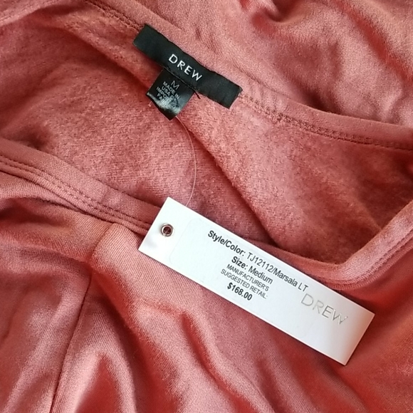 DREW Anthropologie Marsala LT Front Knot Shirt - Picture 4 of 5